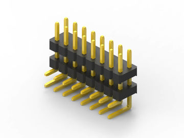 2 broches à 100 broches connecteurs à broches de circuits imprimés, double connecteur à broches en plastique de 2,54 mm