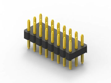 Pins de tête mâle durables, tête de broche à double rangée haute résistance à l' isolation