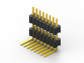 1.27 mm Pitch PCB Header Connector Concave Bending Single Row Double en plastique