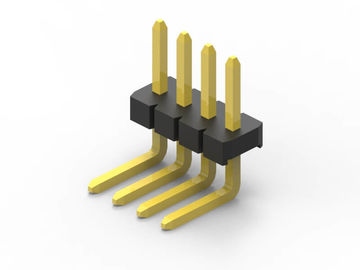Connecteur d'en-tête de broche mâle à angle droit de 1,27 mm, hauteur de 2 broches à 80 broches