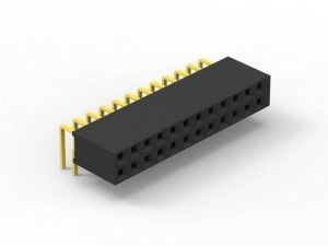 Connecteur de tête de PCB féminin Flash doré PBT Résistance à l'isolation du matériau