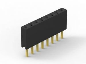 Connecteur féminin de 2 mm de hauteur durable, tête d' homme et tête de femme à rangée unique