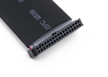 2.54mm IDC Assemblage de câble à ruban plat avec tube de rétrécissement thermique sur mesure