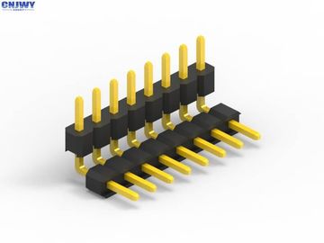 Connecteur de broche de PCB 2.0mm Pitch, connecteur d' en-tête en laiton à rangée unique