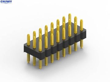 Pins de tête mâle durables, tête de broche à double rangée haute résistance à l' isolation