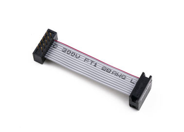 Cable plat noir IDC avec prise DIP, câble à ruban électronique sur mesure