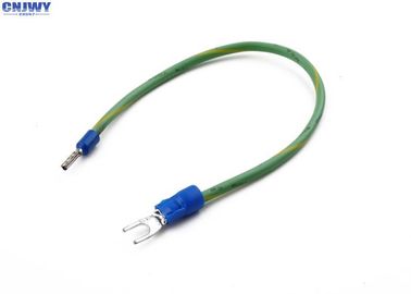 Connecteur de cuivre Armoire de câblage personnalisée Couleur verte / jaune Avec terminal à épée