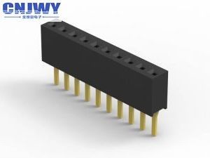 Connecteur de tête de PCB féminin noir 1,27 mm Tone LCP Matériau H = 2,1 mm