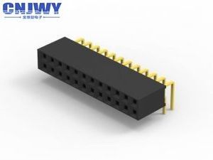 Connecteur de tête de PCB féminin Flash doré PBT Résistance à l'isolation du matériau
