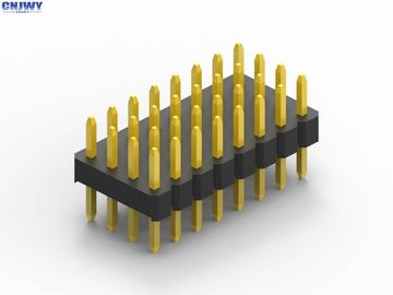 Trois rangées 5U connecteur d'en-tête de PCB type DIP Gold Flash Isolation noire