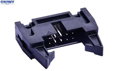 Tête d'éjecteur Connecteur de câble IDC 2,54 mm avec flash doré verrouillé 2.0 AMP