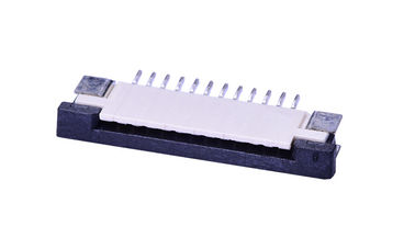 Connecteur de câble FPC horizontal 1 mm hauteur d'enfoncement 2,46 mm plaquette en étain beige