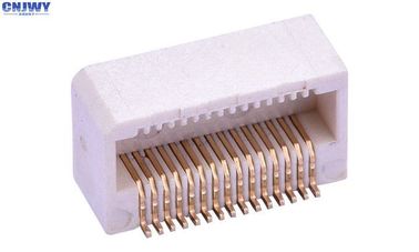 Connecteur de carte de circuits imprimés 30PIN horizontale à carte siège mère hauteur 5,0 mm