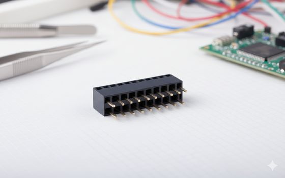 Connecteur femelle à embaser 2-40 contacts 250V Montage traversant