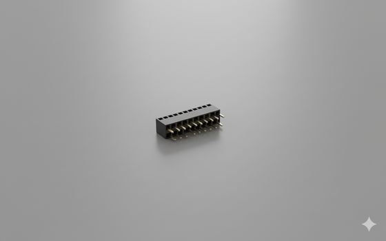 Connecteur femelle embase 2x20 broches, pas de 2,54mm, plaqué or, 250V