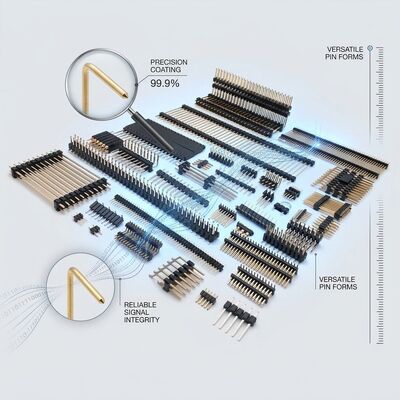 Connecteur mâle à broches coudé double rangée, pas de 2,54 mm, 90 degrés, PCB, 80 broches, traversant