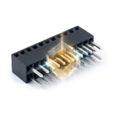 Connecteur femelle à double Contact, courant élevé, pas de 2.54mm, 5A, prise de puissance PCB