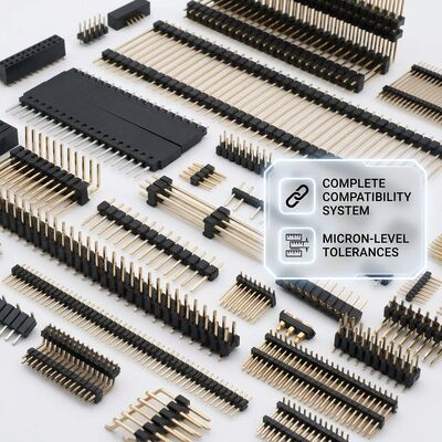 Connecteur mâle à broches SMT double rangée pour montage en surface, pas de 2,54 mm, 80 broches, compatible refusion